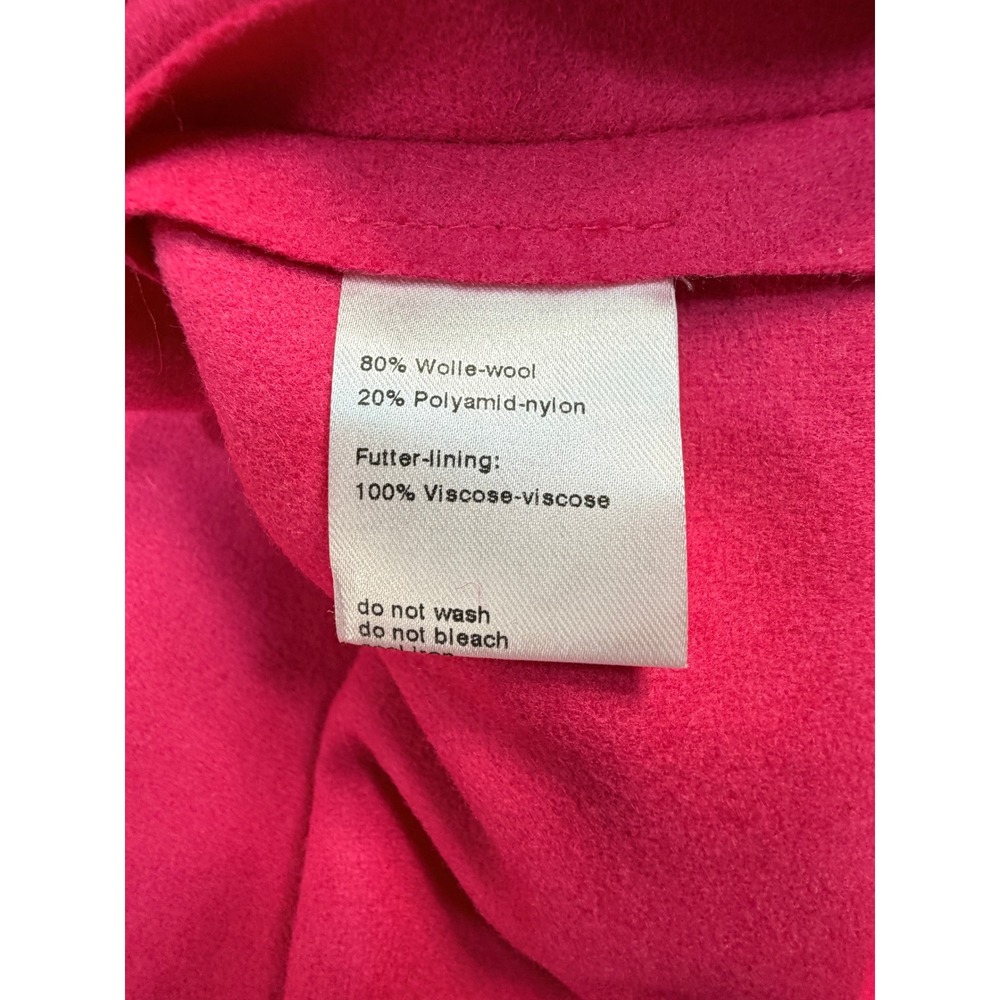 Akris Punto Pink Wool Blend Moto Jacket Women 4 Fair - Picture 14 of 16